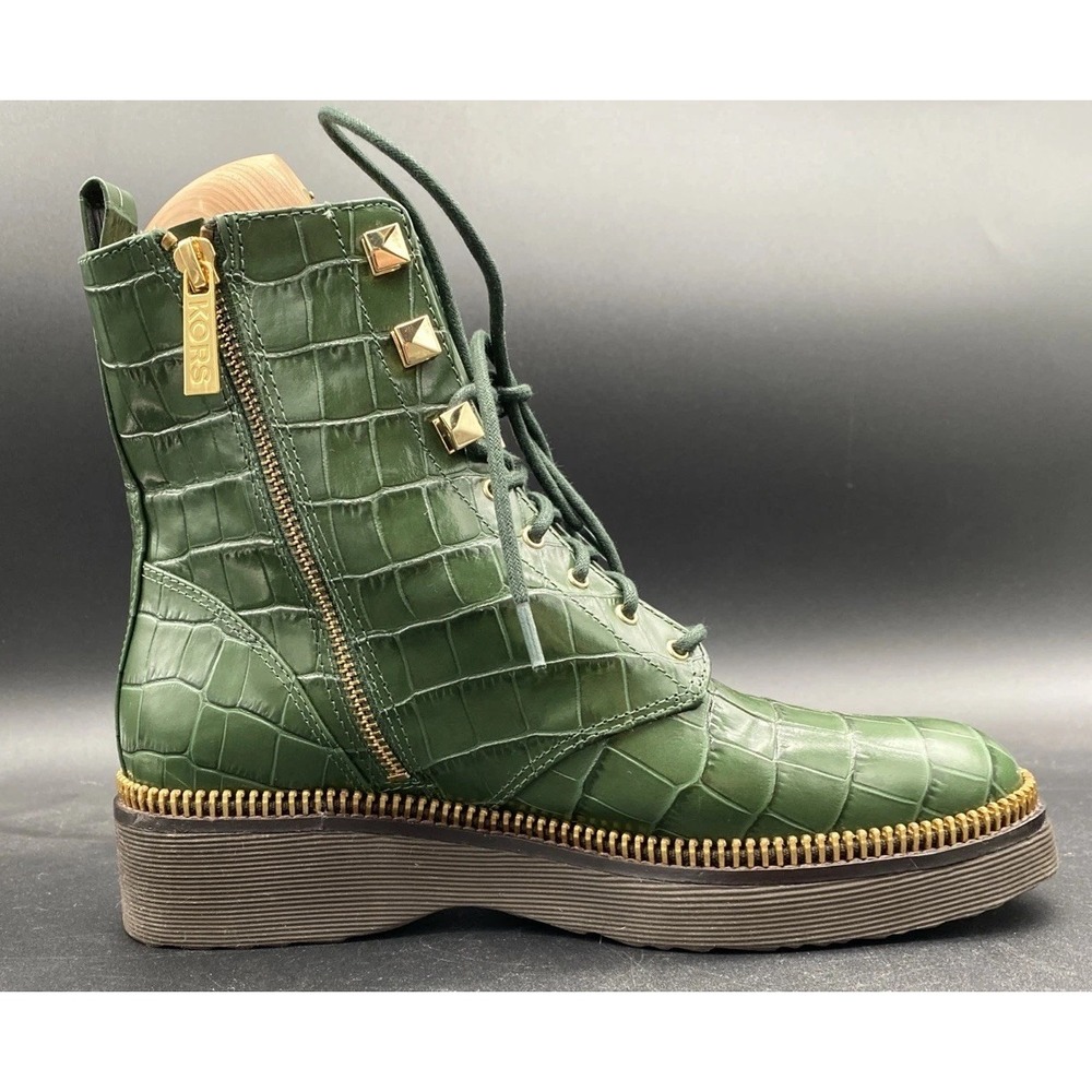 Michael KORS Haskell Crocodile Embossed‎ Leather Bootie Men's 9M - Picture 9 of 16